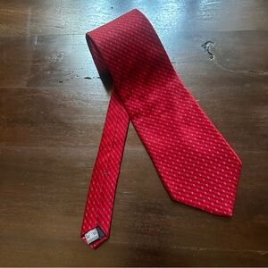 Deep Red Silk Tie Made